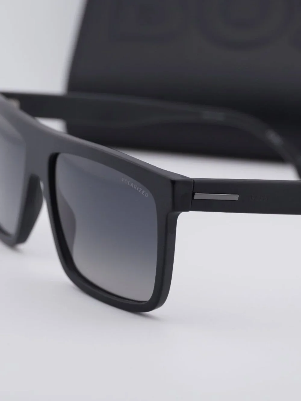 Hugo BOSS 1440/S 003/WJ Square Sunglasses - Black / Blue